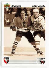 1991-92 Al Secord Upper Deck French Hockey Heroes - Chicago Blackhawks