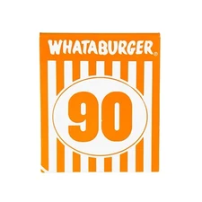 Whataburger Table Tent #90 - Lucky 90 or 90th birthday Or 90th day gift