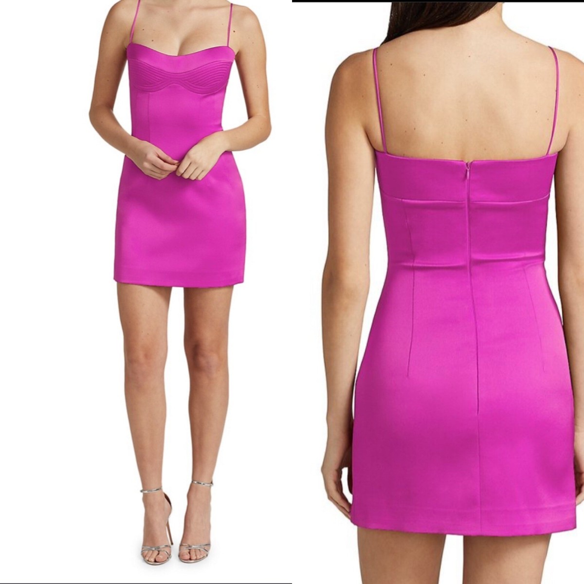 rasario bustier satin mini dress Buy RASARIO Lace-up Satin Bustier Minidress - Pink At 70% Off