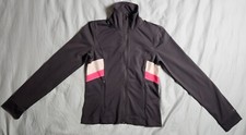 VSX Victoria's Secret Full Zip Sweatshirt Black Women's Zipper Pockets Size XS