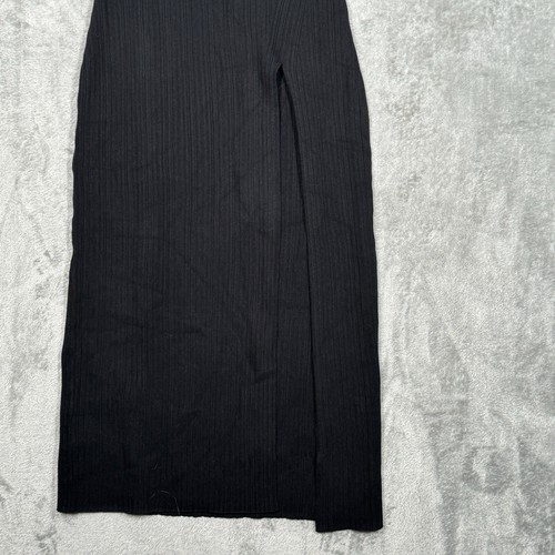 Michael Costello x Revolve Dress Womens Small Black Cutout Midi Neutral Minimal - Picture 6 of 11