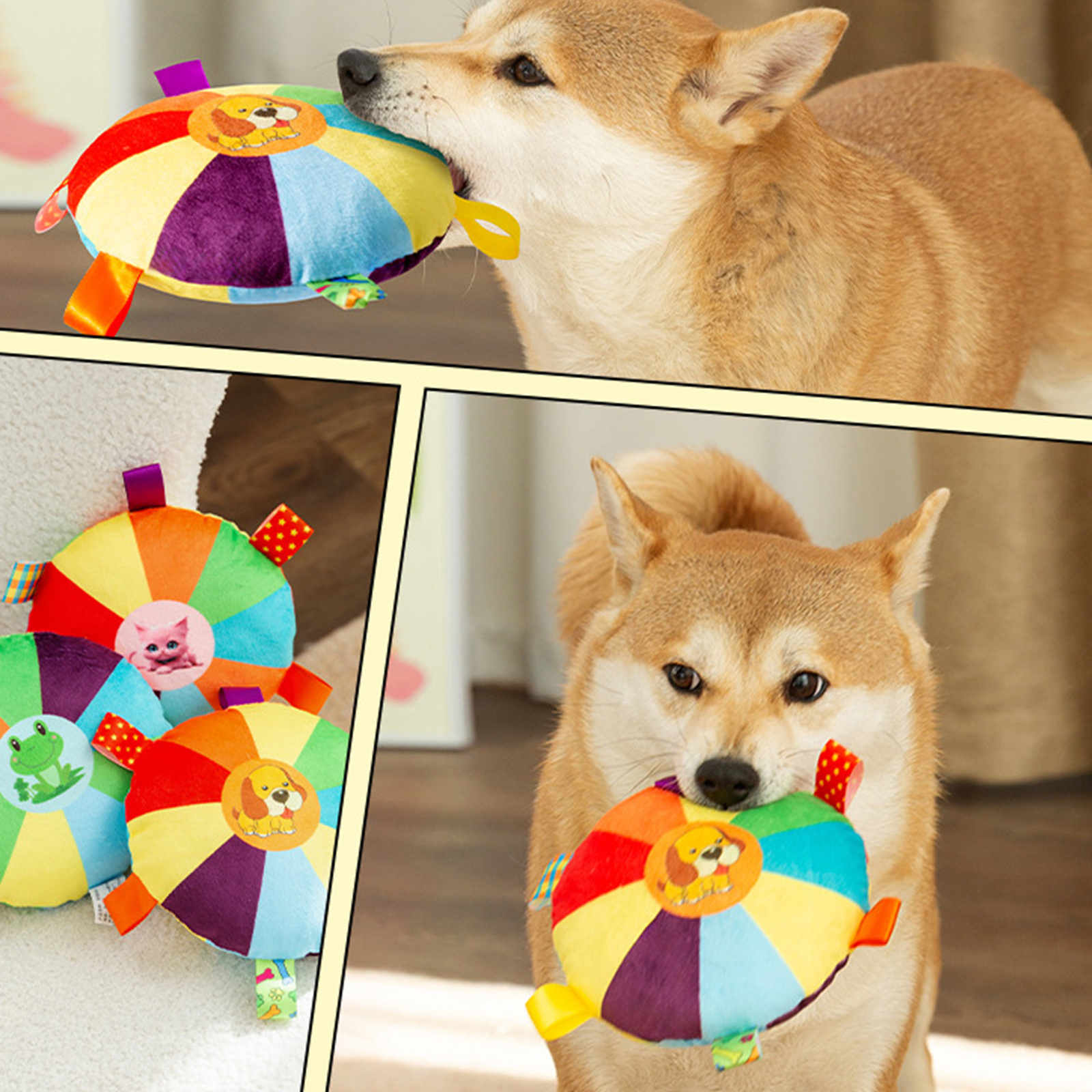 Soft Plush Dog Toy Fetch And Catch Dog Toy Interactive Dog Chew Toy