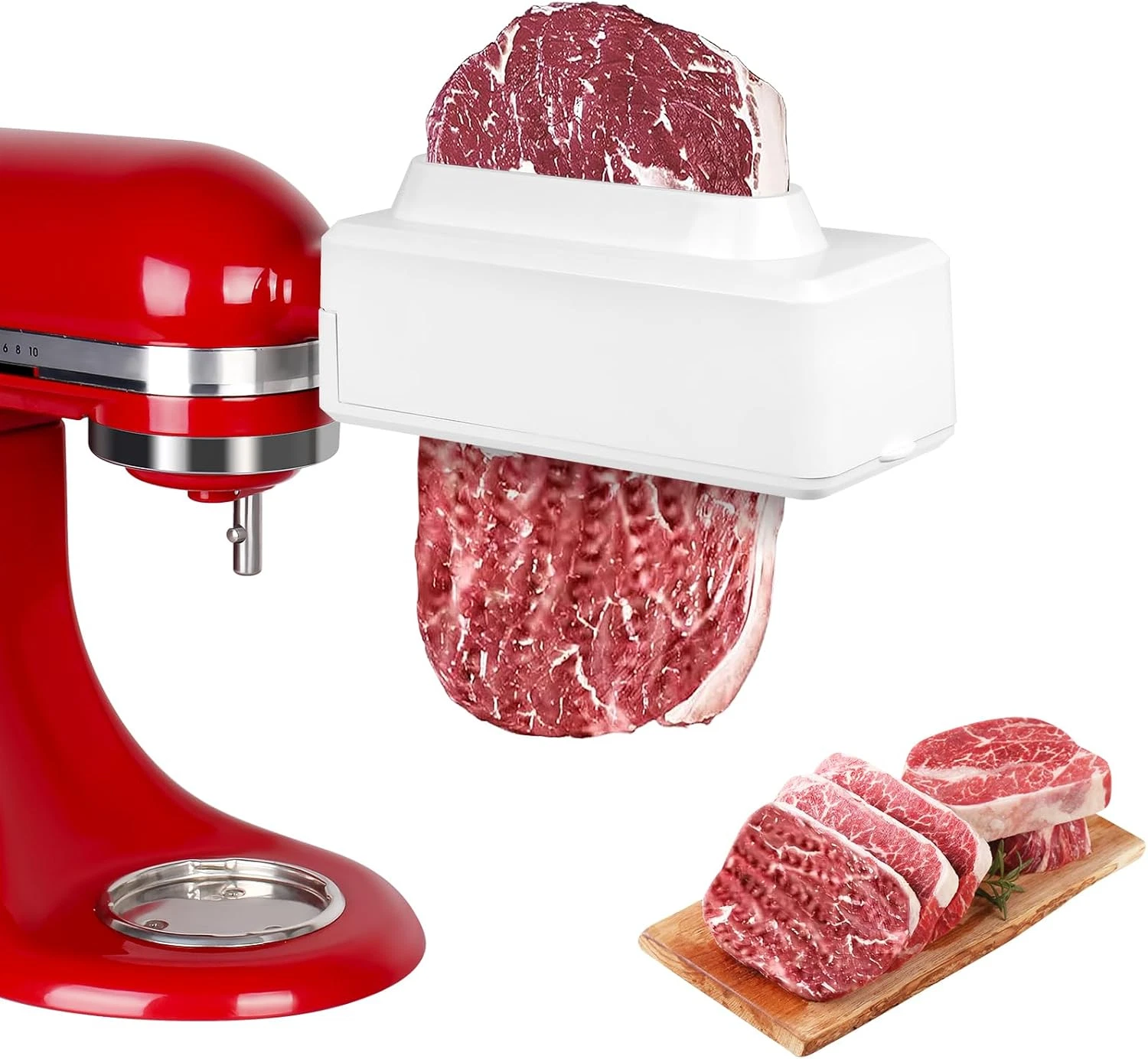 Meat Tenderizer Attachment for All Kitchenaid Stand Mixers - Updated Stainless S
