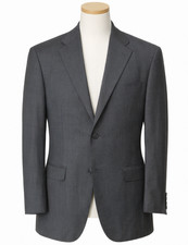 Ermenegildo Zegna Blazer Mens 44R Gray Wool 2 Button Sport Coat Jacket Saks 5th
