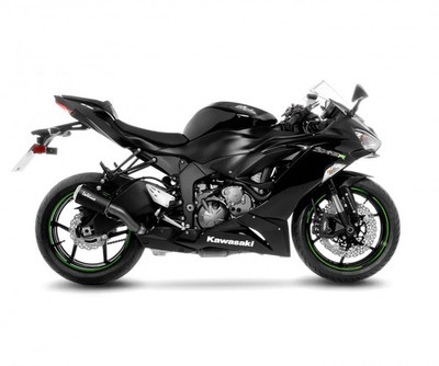 LeoVince Auspuff-Schalldämpfer LV-10 BLACK E5+ KAWASAKI ZX-6R NINJA 2024 2026
