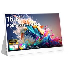 Portable Monitor 15.6inch 1080P FHD - USB-C/HDMI Computer Display, HDR IPS Ga...