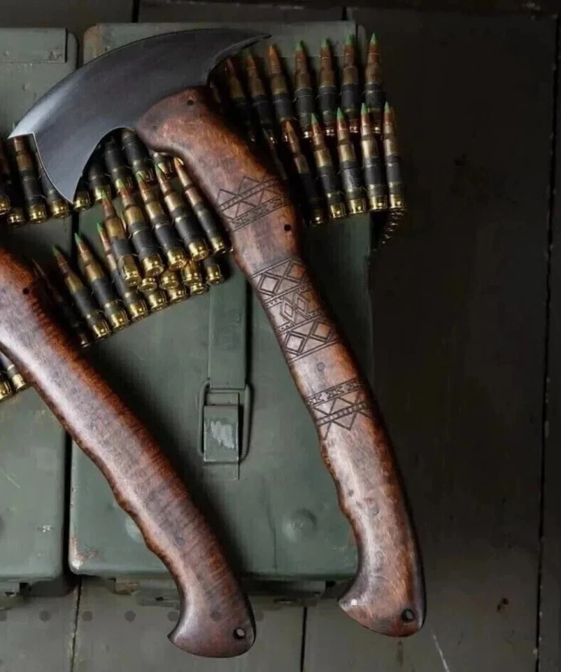 Set of 2 CUSTOM HANDMADE 15 REPLICA WINKLER RnD Tomahawk HUNTINGTHROWING FAX - Bild 2 von 4