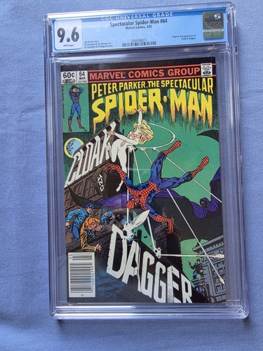 Spectacular Spider-Man  #64  CGC 9.6 1982 Peter Parker 1st Cloak & Dagger NM+