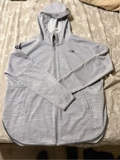 The North Face Women s Light Heather Gray Full-Zip Hoodie Jacket