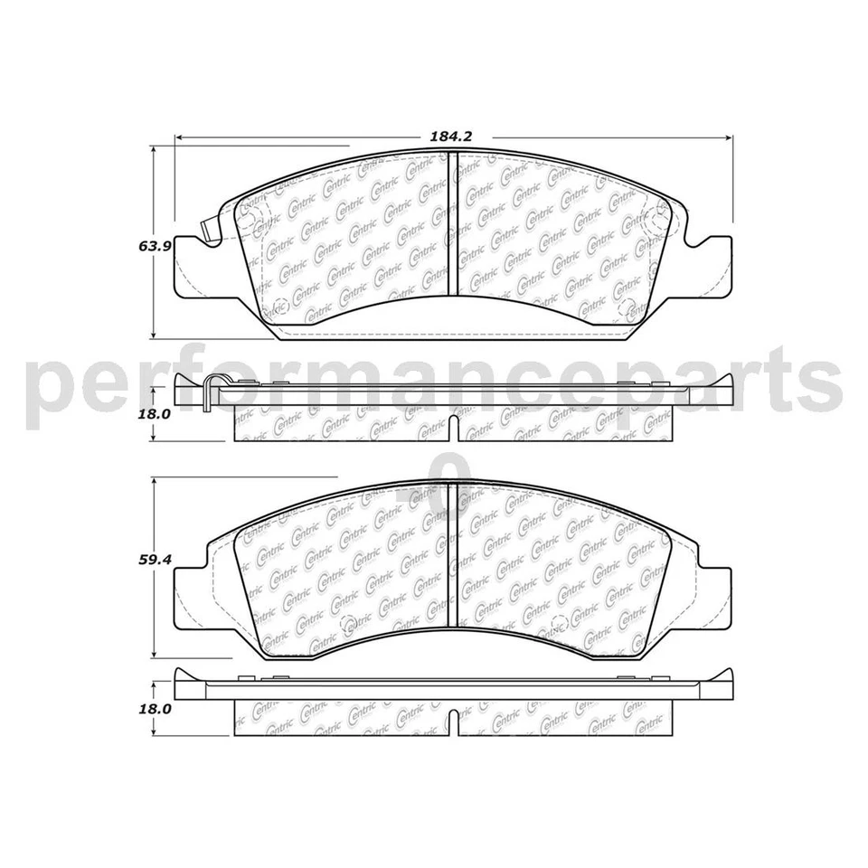 Front Disc Brake Pad Set Disc Brake Rotor for Chevrolet Silverado 1500 2006-2019 - Image 4 of 4