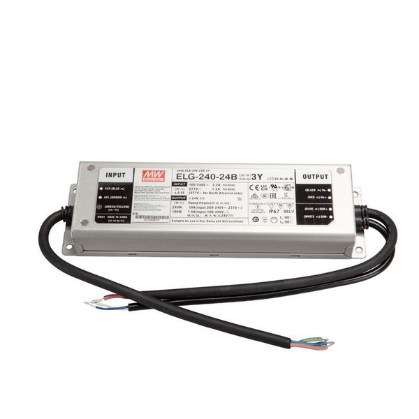 Mean Well ELG-240-24B-3Y LED Netzteil 240W 24V 10A, Pfc, IP67, Dimmer-image