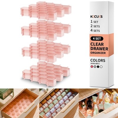 Kocuos Honeycomb Adjustable Drawer Organizer Divider for Underwear Belts Socks