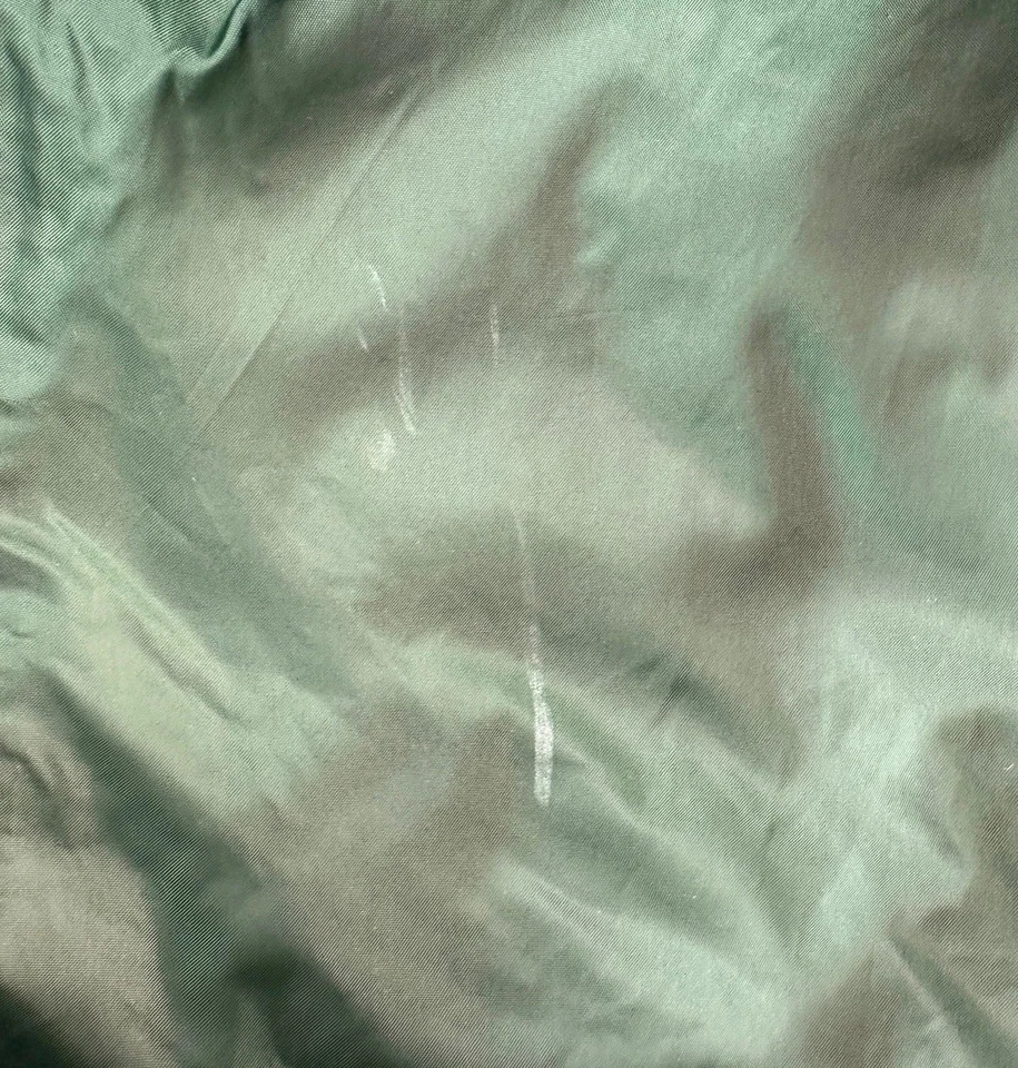 Vintage Hunter Lodge Coaches Jacket Green Nylon Snap Front Lined Men’s M (38/40) - Image 3 of 4