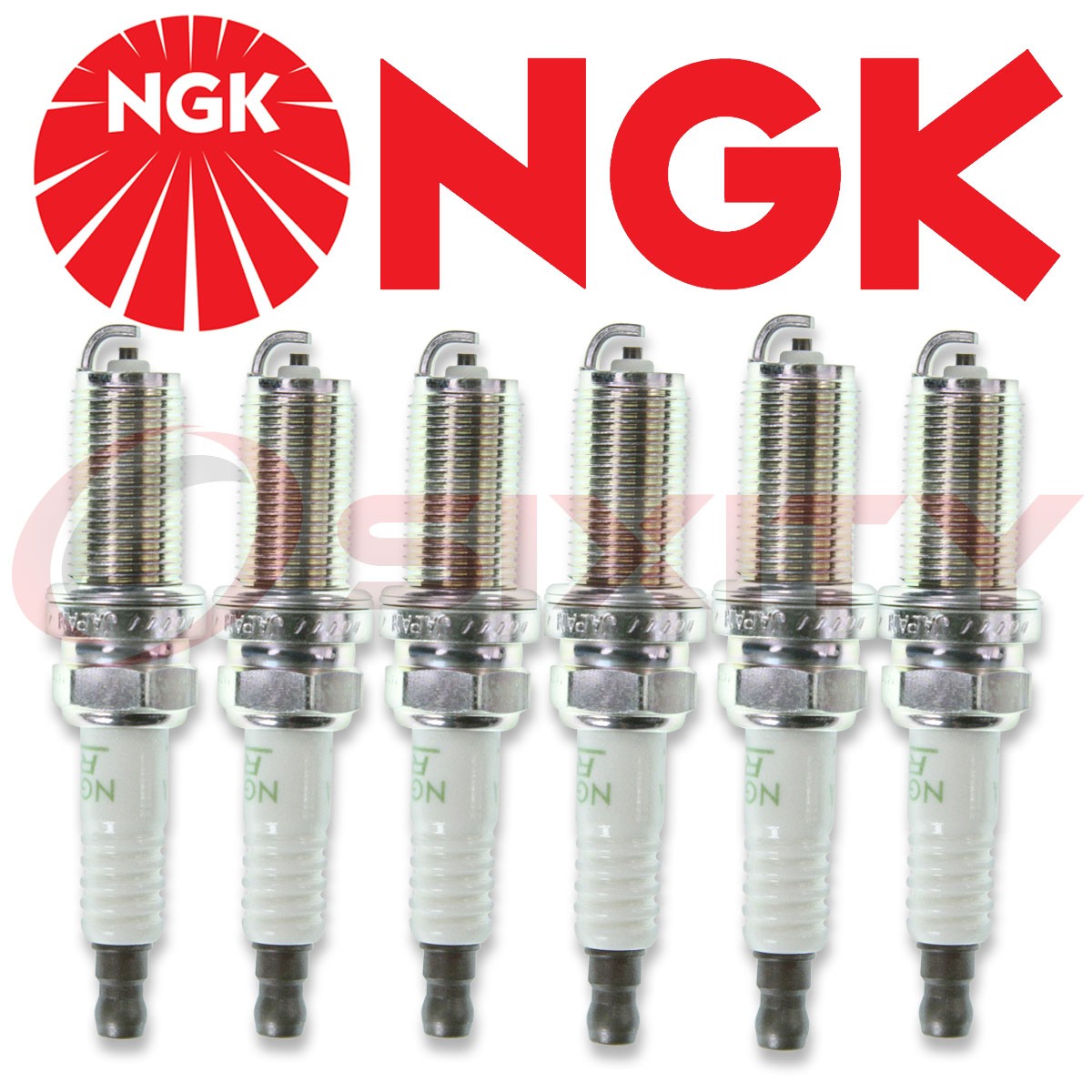 Set Of 6 NGK 6376/LFR5A-11 V-Power Premium Copper Spark Plugs