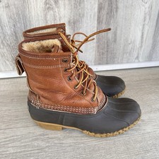 L.L. BEAN Bean Boots 8" Shearling-lined Insulated women's 6 Nature Outdoors