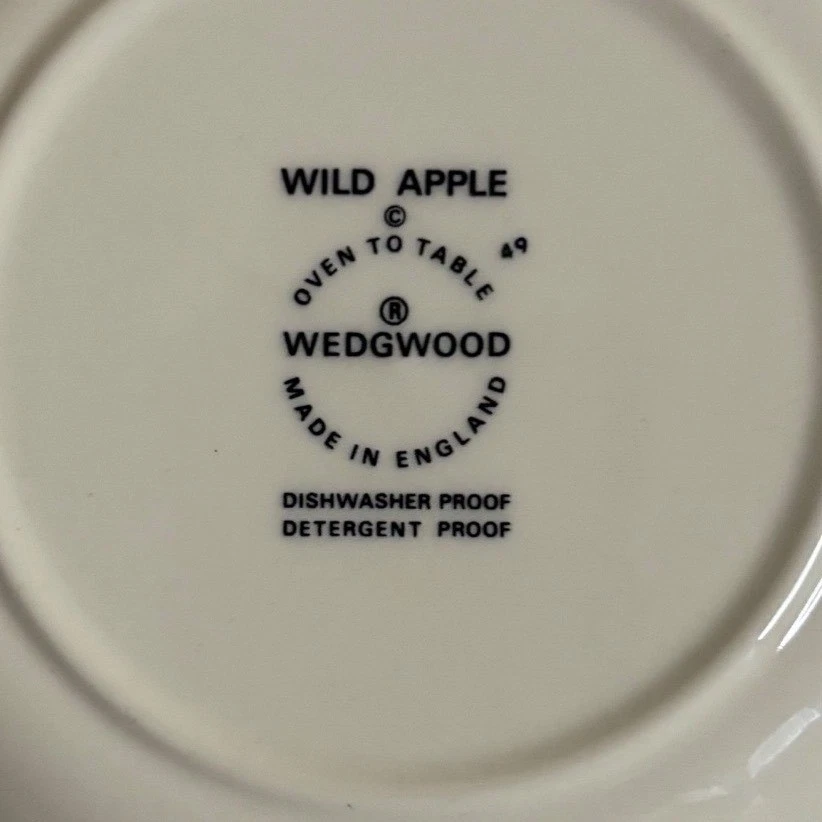 Wedgwood Wild Apple 10" Placa Horno a Mesa A Prueba de Lavavajillas Foto 4 de 4
