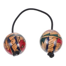 Handprint Asalato Aslatua Kashaka Instrument African Shaker Double Gourd Perc...