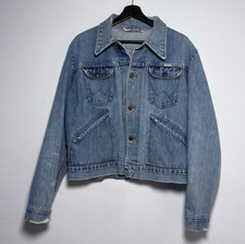 Vintage Wrangler Denim Trucker Jacket Light Wash Distressed Mens Medium Usa Vintage Wrangler Denim Trucker Jacket Light Wash Distressed Mens Medium Usa