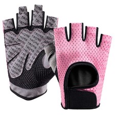 Guantes de entrenamiento para hombres y mujeres, sin dedos, transpirables