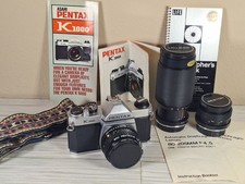 Pentax K1000 35mm SLR Film Camera w 50mm Lens Kit - Plus Extra Lenses