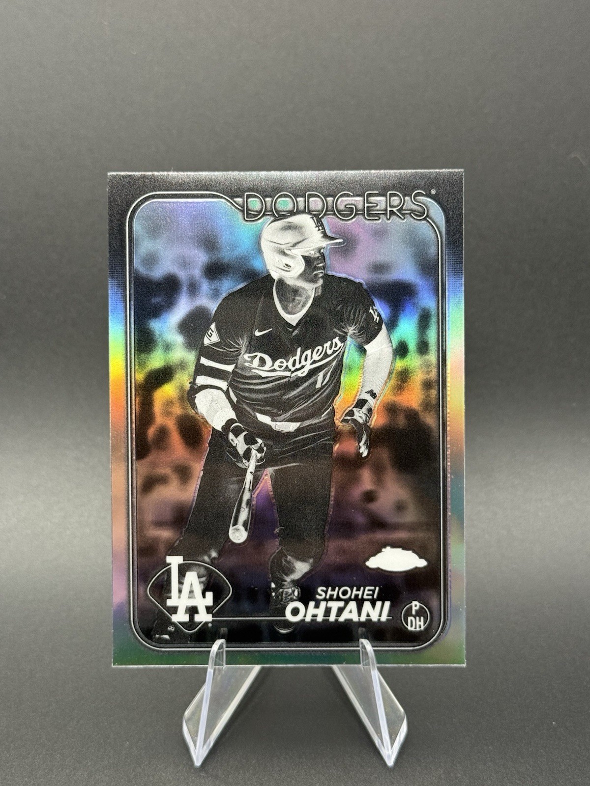 Shohei Ohtani 2024 Topps Chrome #1 Negative Refractor LA Dodgers MVP Buyback