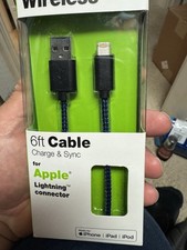 Kabelloses Apple Lightning 6 FT Ladekabel Laden & Synchronisieren Neu Originalverpackt