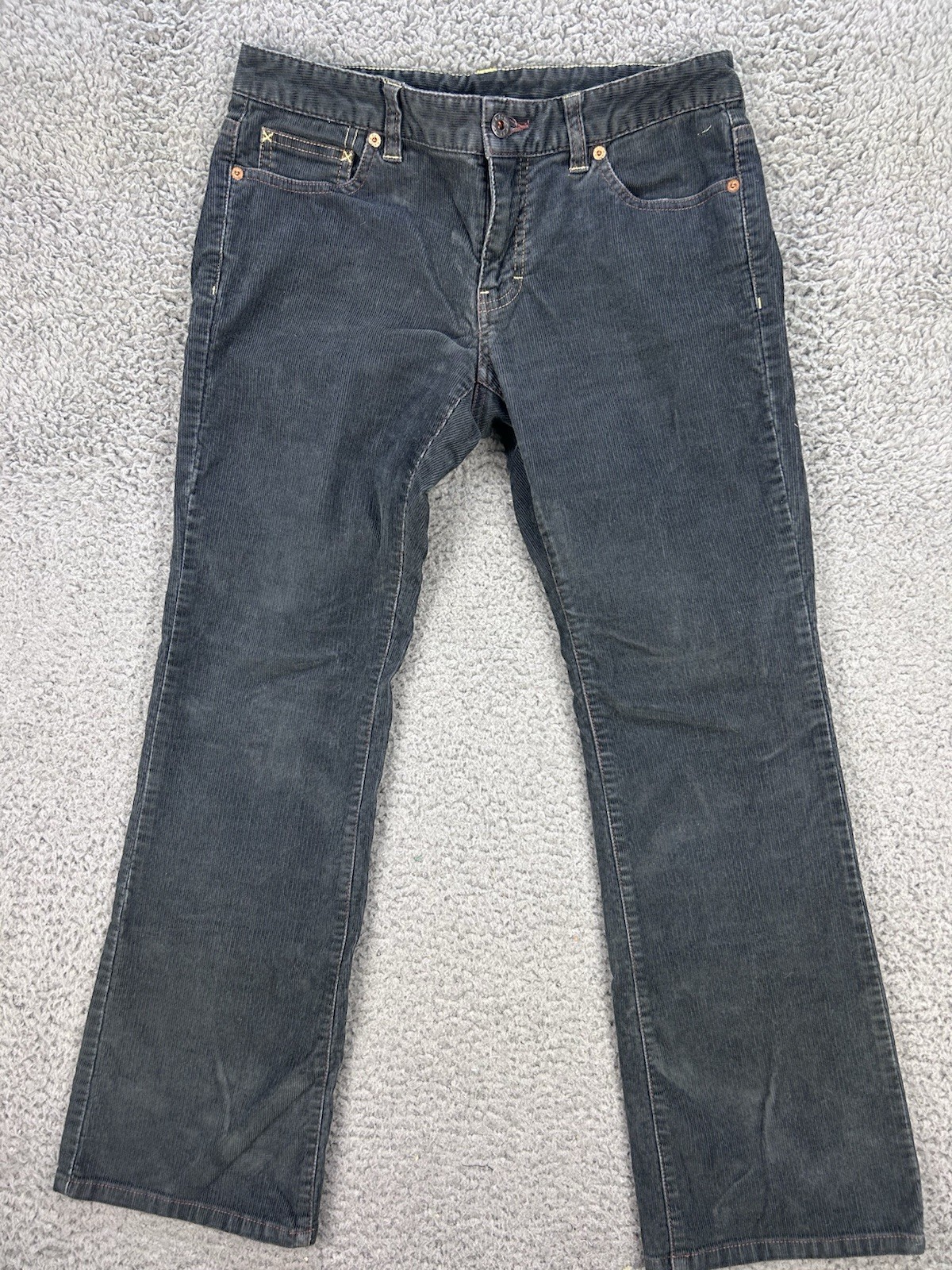 Polo Jeans Co Ralph Lauren Corduroy Pants Women’s Size 6 Dark Gray Casual