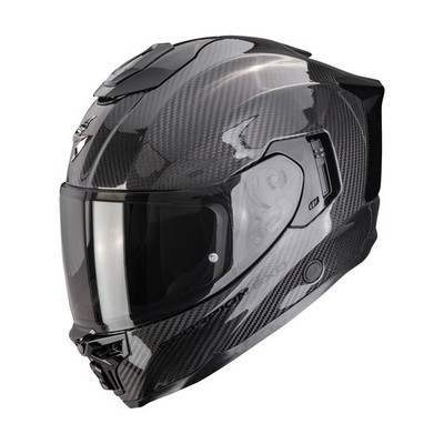 Scorpion EXO 1500 Carbon Air Solid Schwarz Glanz Gr. M Motorradhelm Carbonhelm