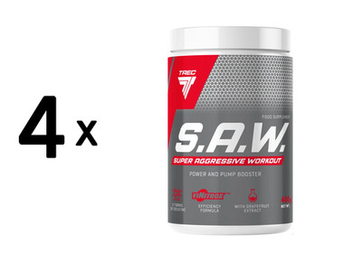 4 x Trec Nutrition S.A.W. (400g) Blackcurrant Lemon (93,74 EUR/kg)
