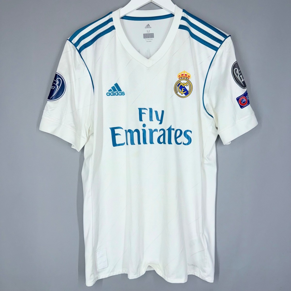 REAL MADRID SPAIN ADIDAS 2017/2018 FOOTBALL HOME JERSEY #7 RONALDO