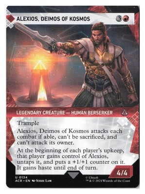 Alexios, Deimos of Kosmos (Showcase) #134 (NM) Assassin's Creed ACR Magic MTG