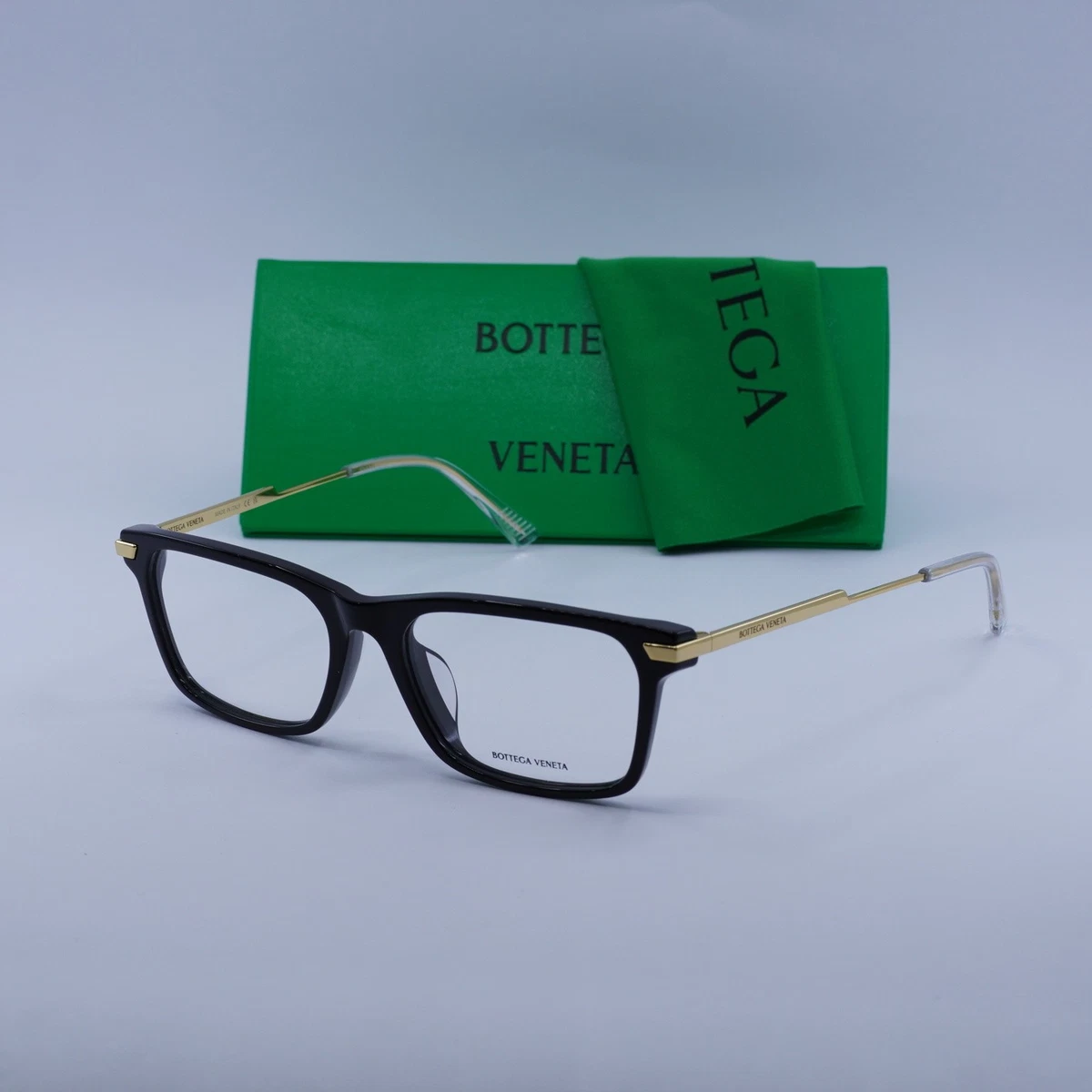 Bottega Veneta Black Plastic Eyeglass Frames for sale | eBay display picture 3