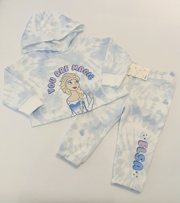Disney Baby Girl Frozen Elsa Outfit 18 Months Pants Sweatshirt 2 PC Set Cute New