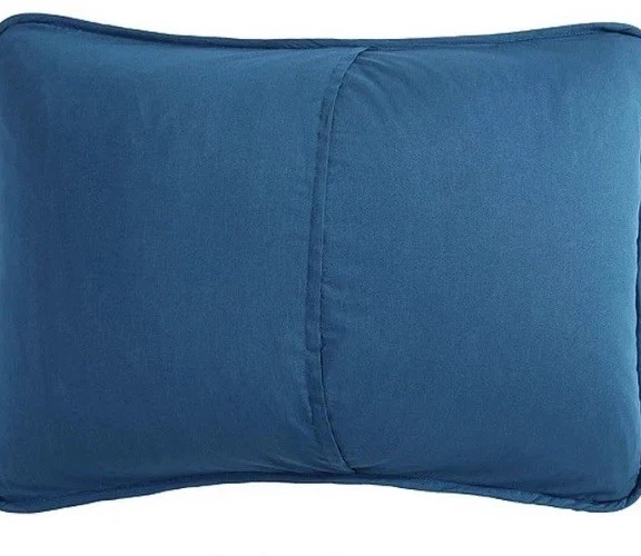 Edredón acolchado a rayas gris azul Nautica nuevo con etiquetas decoración del hogar Foto 3 de 4