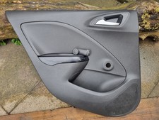 Vauxhall Corsa E 5 Door N/S Passenger Side Rear Door Card Black 2014-2018