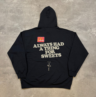 Travis Scott x McDonald s Apple Pie Graphic T-Shirt Washed Black