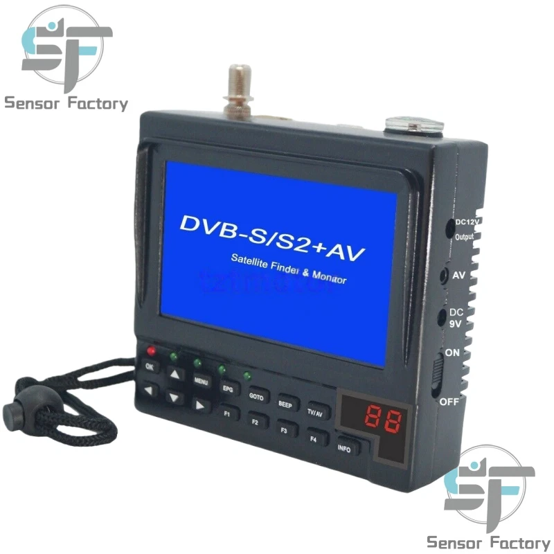 Portable DVB-S2 Digital Satellite Finder & Monitor DVB-S Sat Meter KPT-268AH New - Image 4 of 4