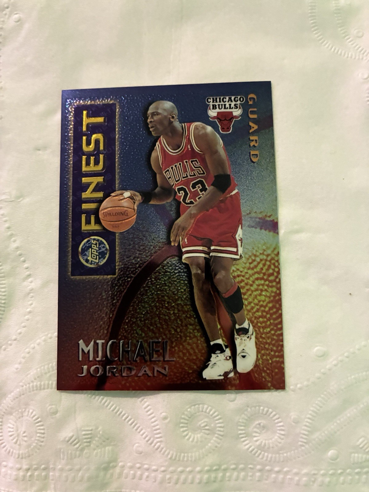 Michael Jordan 1995 Topps Finest #M1 Mystery - Borderless Silver