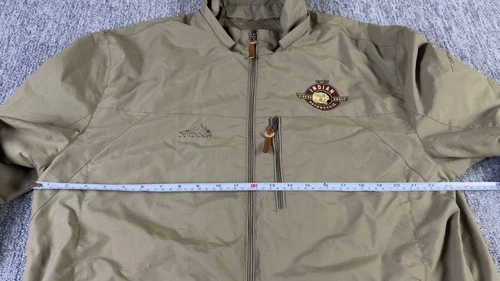 Indian Motorcycle Riders Group Jacket Outdoor Waterproof Size XL Beige Vintage image 12