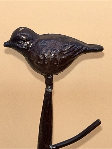 Soporte para joyas soporte para árbol de hierro fundido negro con pájaros 13 pulgadas de alto - Imagen 5 de 10
