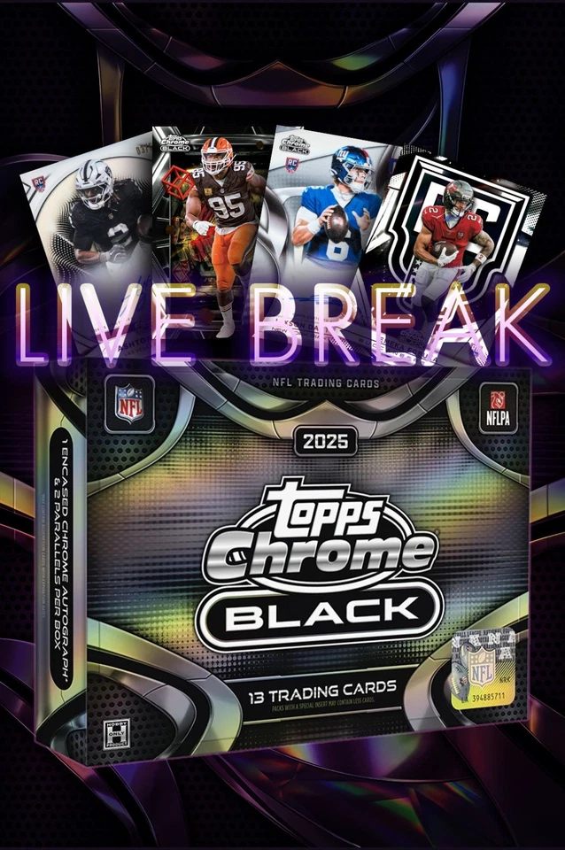 🤙 NFL Topps Chrome Black Mixers 🏈