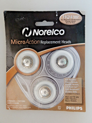 Philips Norelco HQ4 plus Micro Action Replacement Heads 3 Pack