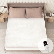 Heated Mattress Pad Twin XL Size-Single Controller Electric Mattress Pad with De