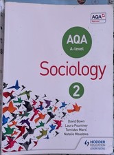 Hodder Education AQA A-level Sociology 2 Textbook Book, AQA Approved