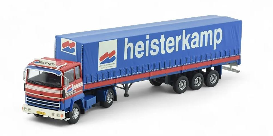 Miniature TEKNO FORD Transcontinental 4x2 remorque 3 essieux Heisterkamp 1/50