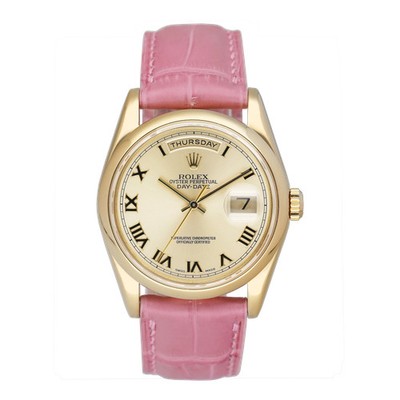Rolex Day Date 118208 President 18K Yellow Gold Mens Watch