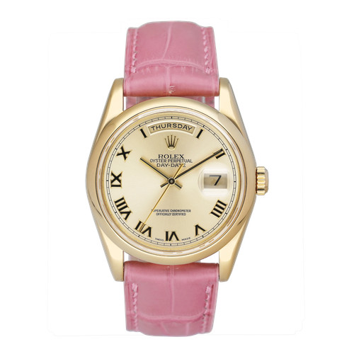 Rolex Day Date 118208 President 18K Yellow Gold Mens Watch