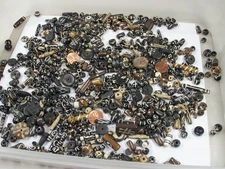 4 Pounds Assorted Water Buffalo Bone Beads / Scrap Pieces / Left Overs Bulk (Z1)