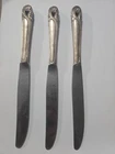 3- 1940s International Silver Spring Glory Sterling Silver Butter Dinner Knives