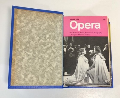 Opera Magazine 1978 Volume 29 in Cordex Binder, 13 Editions inc Festival Issue